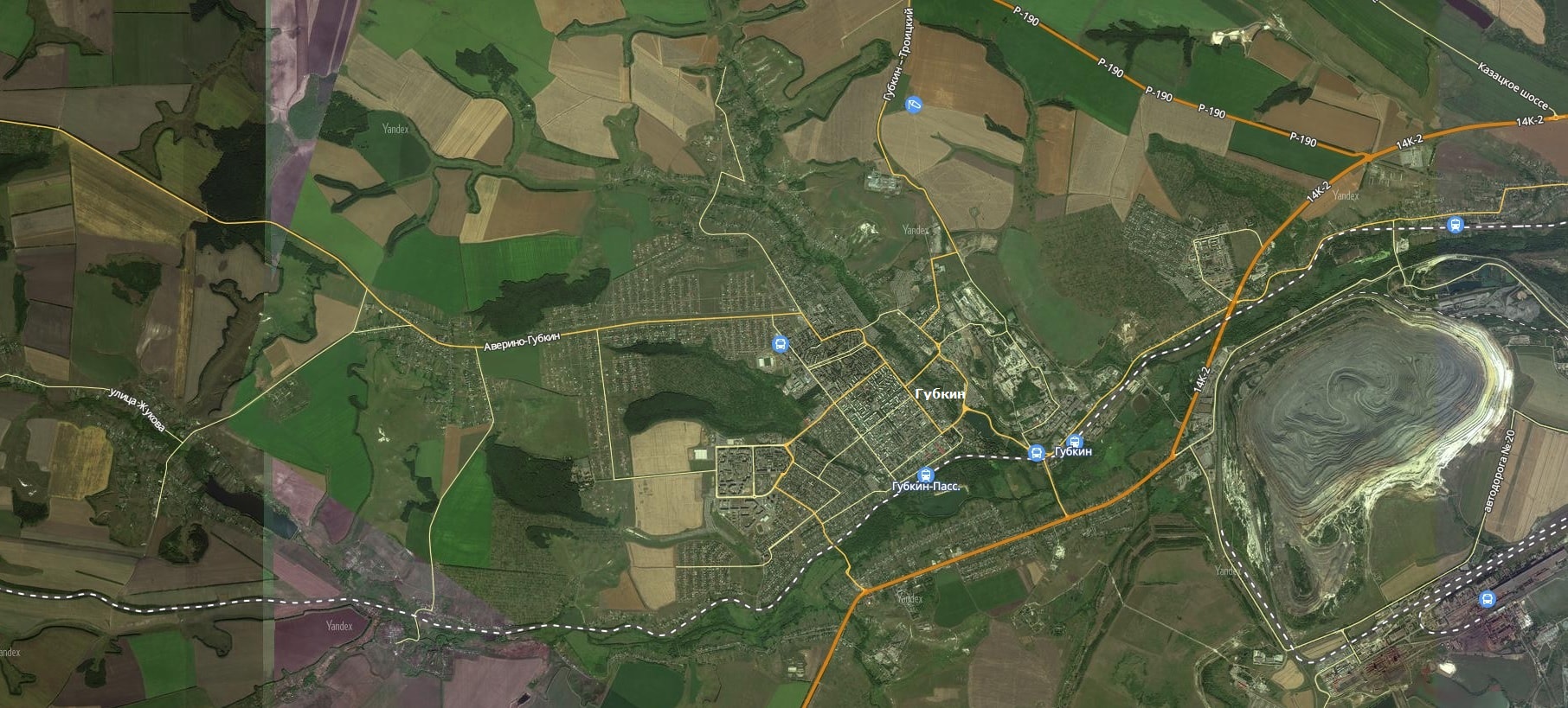 Карта вятские поляны с улицами и домами со спутника в реальном времени