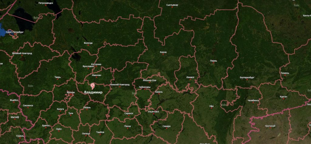 Спутниковая карта нижегородской области высокого разрешения в реальном времени 2022 года
