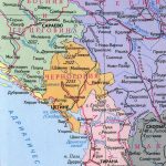 Физическая карта Черногории
