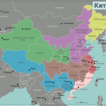 Карта Китая с административным делением