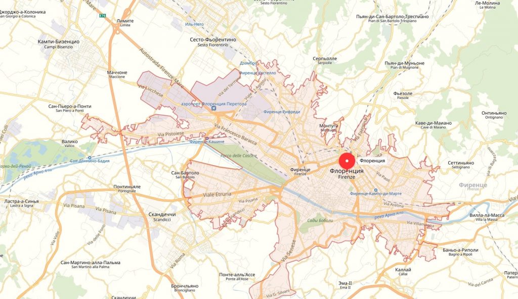 Карта Флоренции. Общие сведения о городе