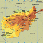 Karta Afganistana fizicheskaya