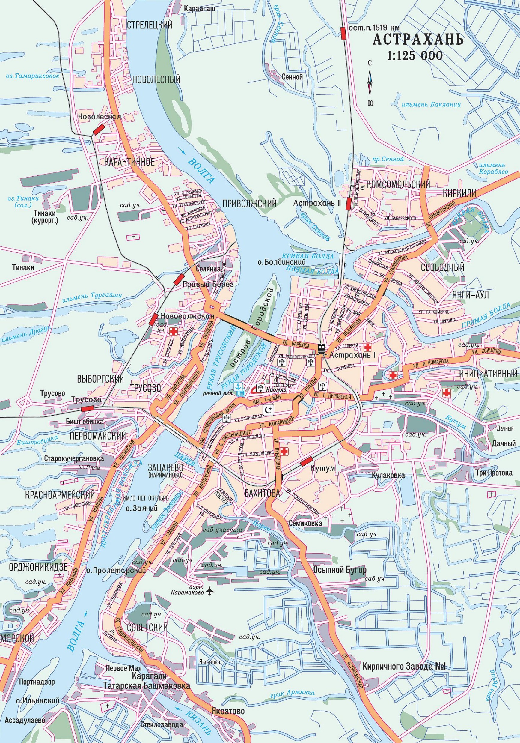 Астрахань на карте россии показать с городами подробная карта