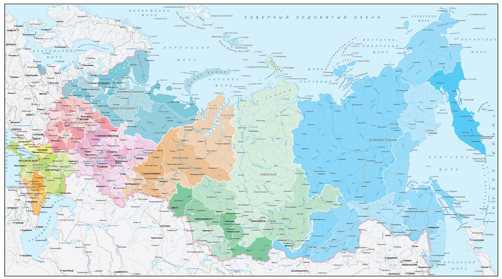 Карта России на рабочий стол