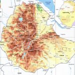 Физическая карта Эфиопии